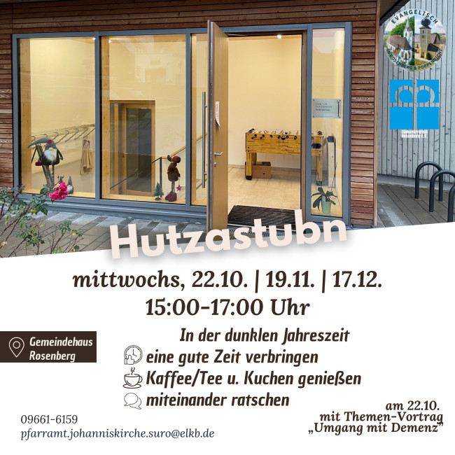 Flyer Hutzastubn 22.10.