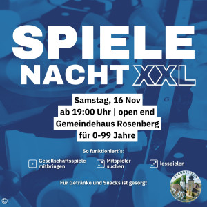 Flyer Spielenacht XXL