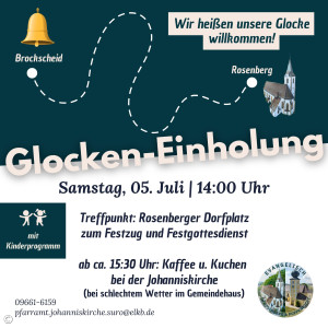 Flyer Glocken-Einholung am 5.7.25