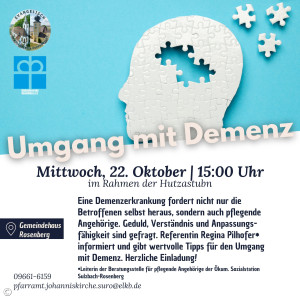 Flyer Vortrag Diakonieverein 22.10.2025